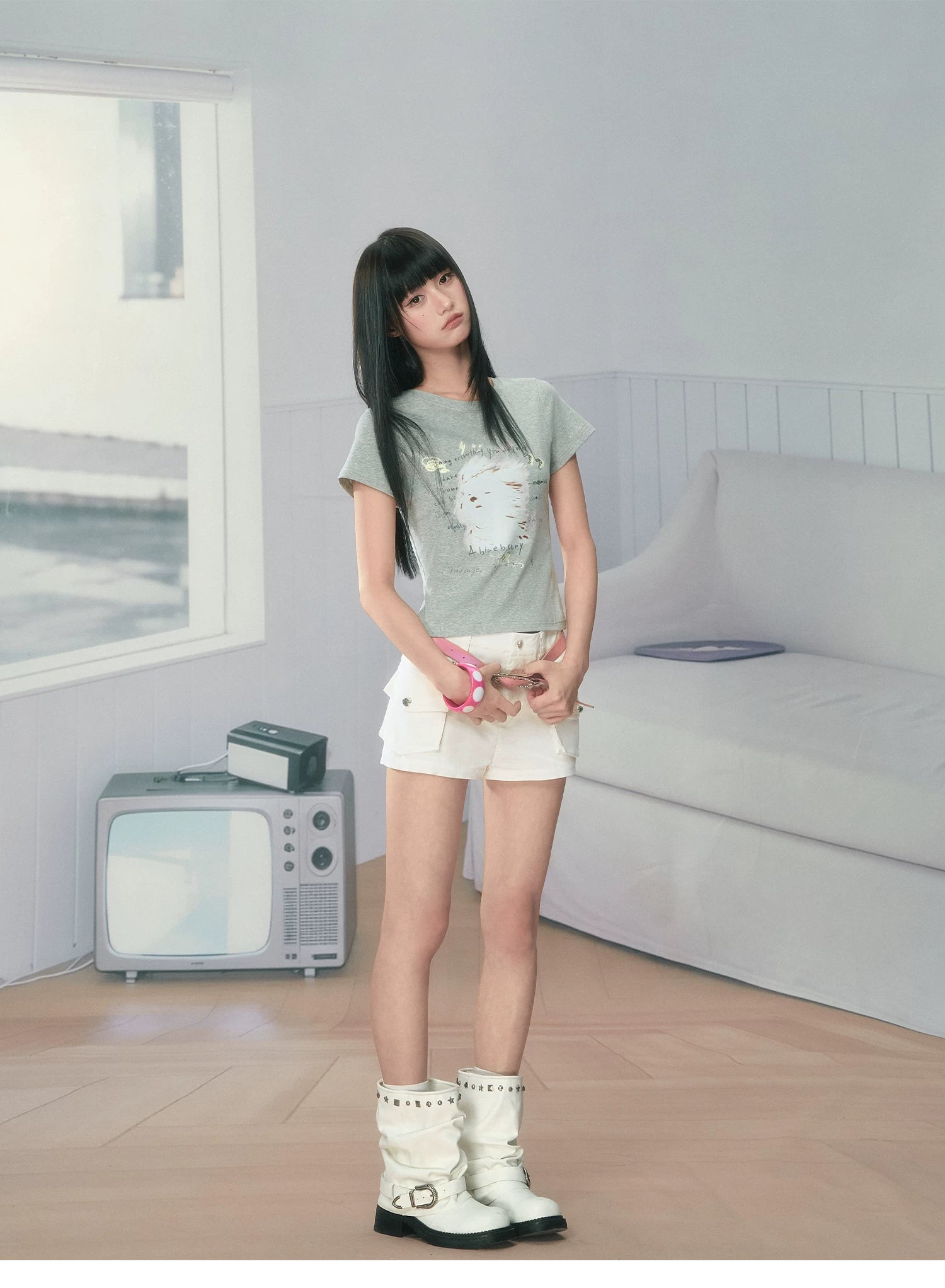 Ablueberry Slim and Thin Versatile Tee