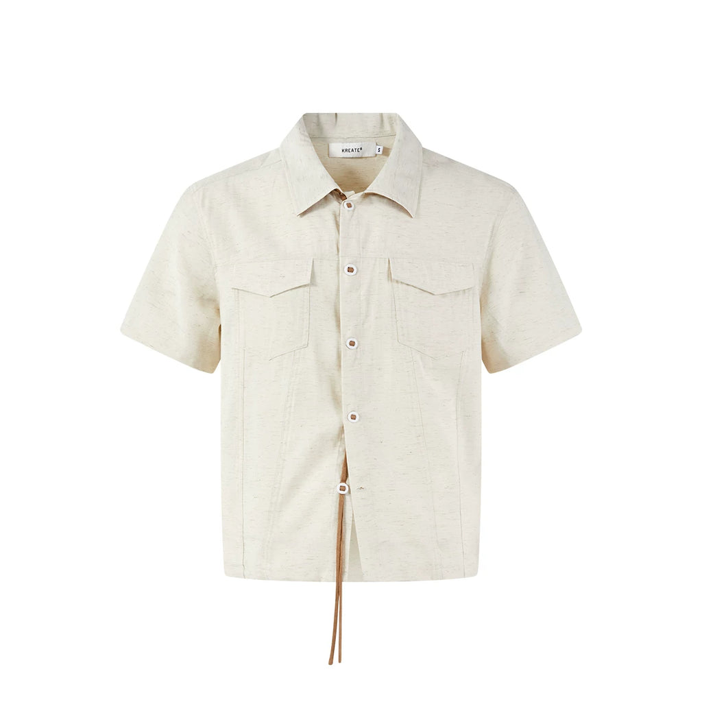KREATE Contrasting Streamer Casual Shirt