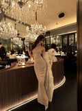 1S Fine Flash Backless Strap Suspender Skirt