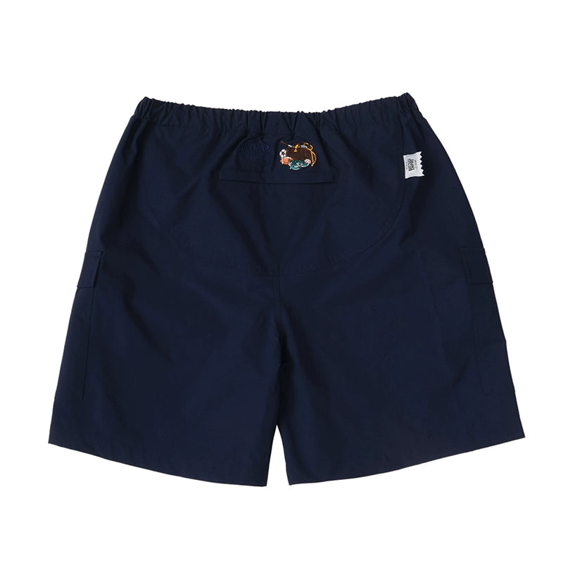 Battles Diagonal Pocket Embroidered Shorts