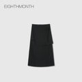 EIGHTHMONTH Irregular Laminated Slim Skirt