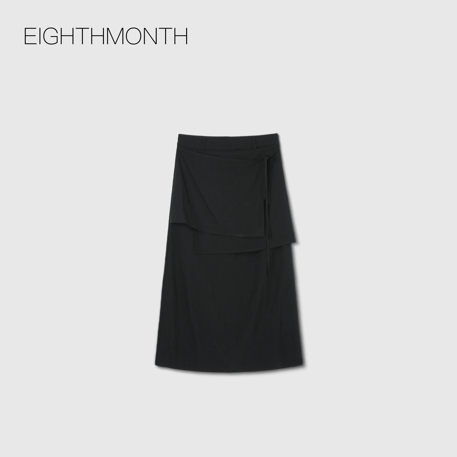 EIGHTHMONTH Irregular Laminated Slim Skirt