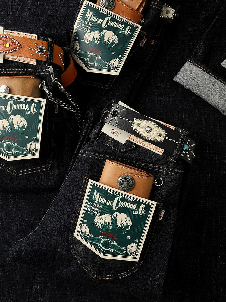 Mbbcar Retro High Waist Straight Jeans