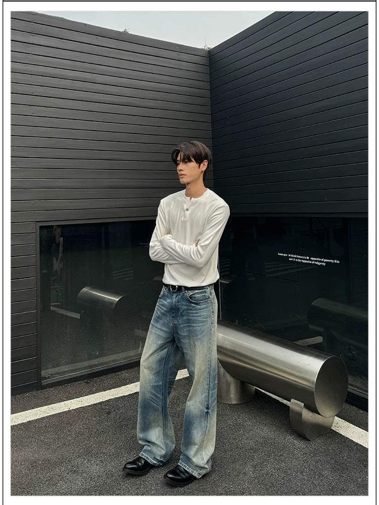 DM Tenacious Front Shoulder V Neck Casual Long Sleeve