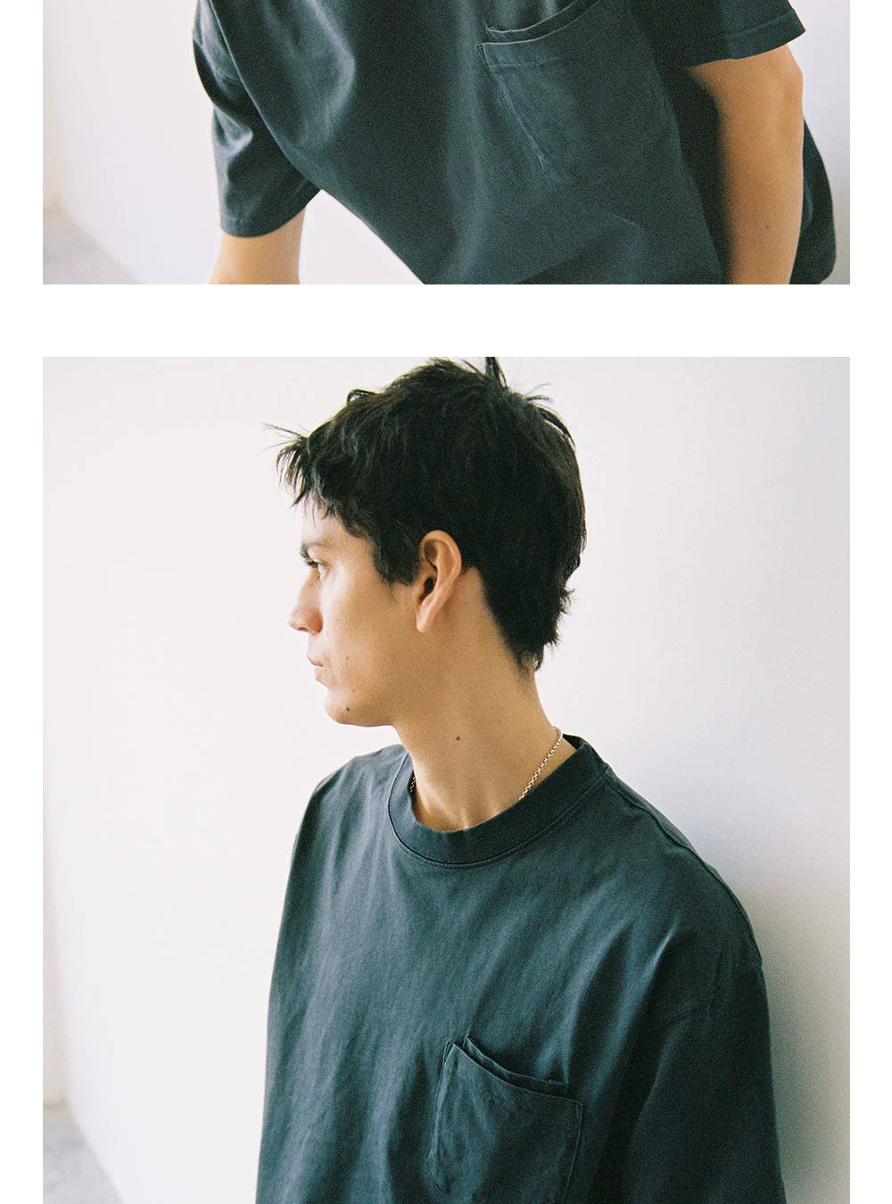 Anniehall Made Old Washed Retro Double Bag Tee