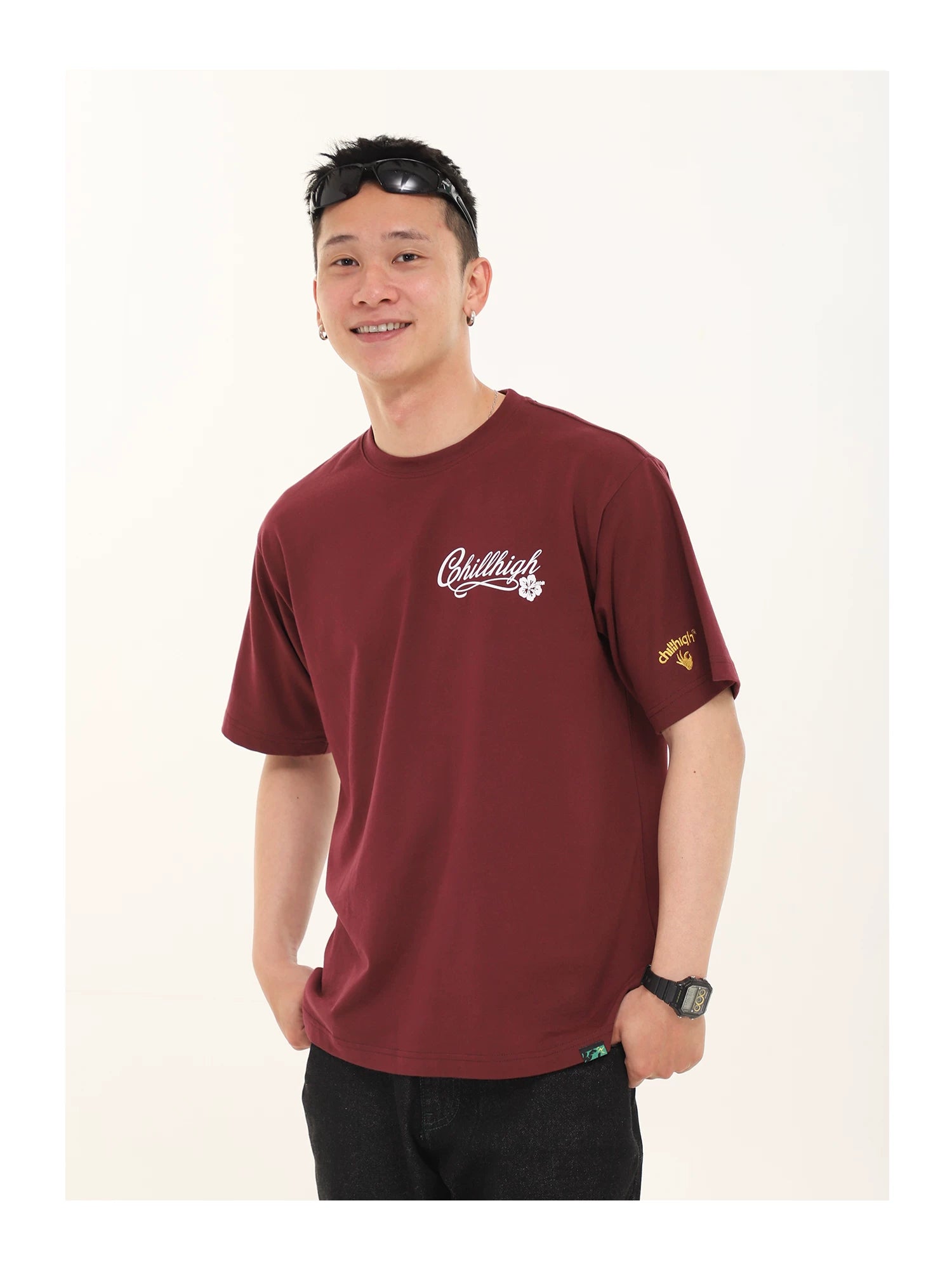 ChillHigh Loose Casual Crew Neck Tee