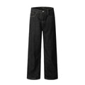 11KN American Retro Straight Washed Jeans for Loose High Street Cleanfit Long Pants