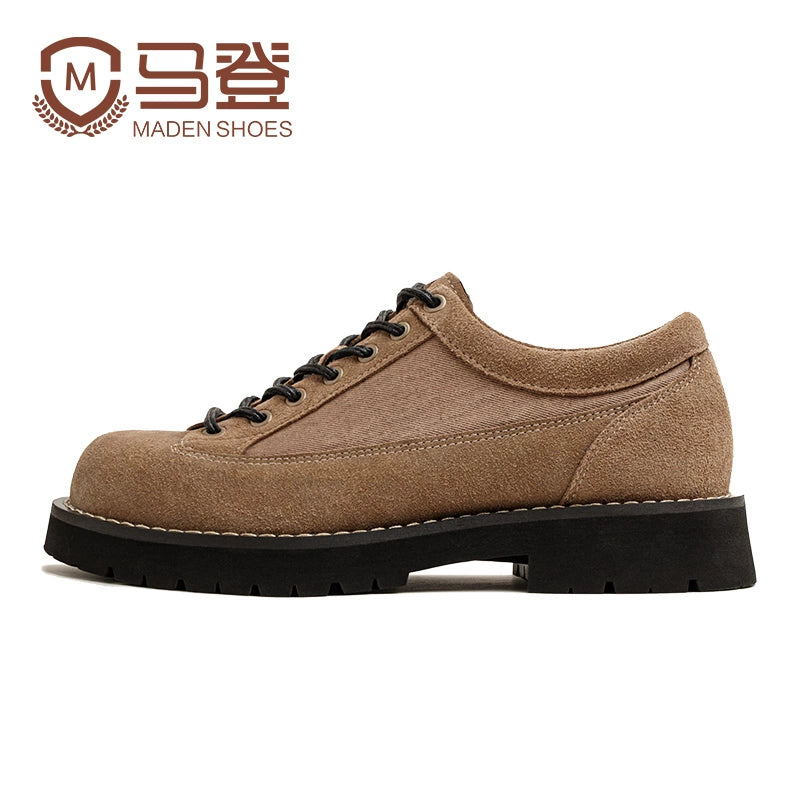 Madden Platform Low-top Round Head Casual Leather Shoes
