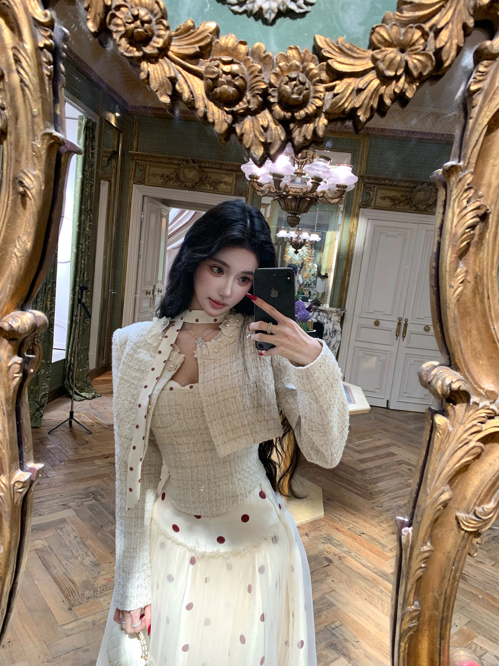 Barb Chill Lace Collar Beaded Jacket