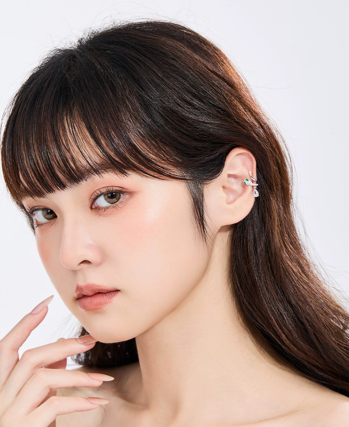 DODOGOGO Light Luxury Snake-shaped Ear Bone Clip Without Ear Hole