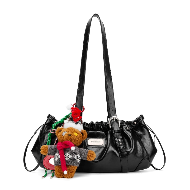 SmoSmos Niche Shoulder Commuter Cowhide Handbag