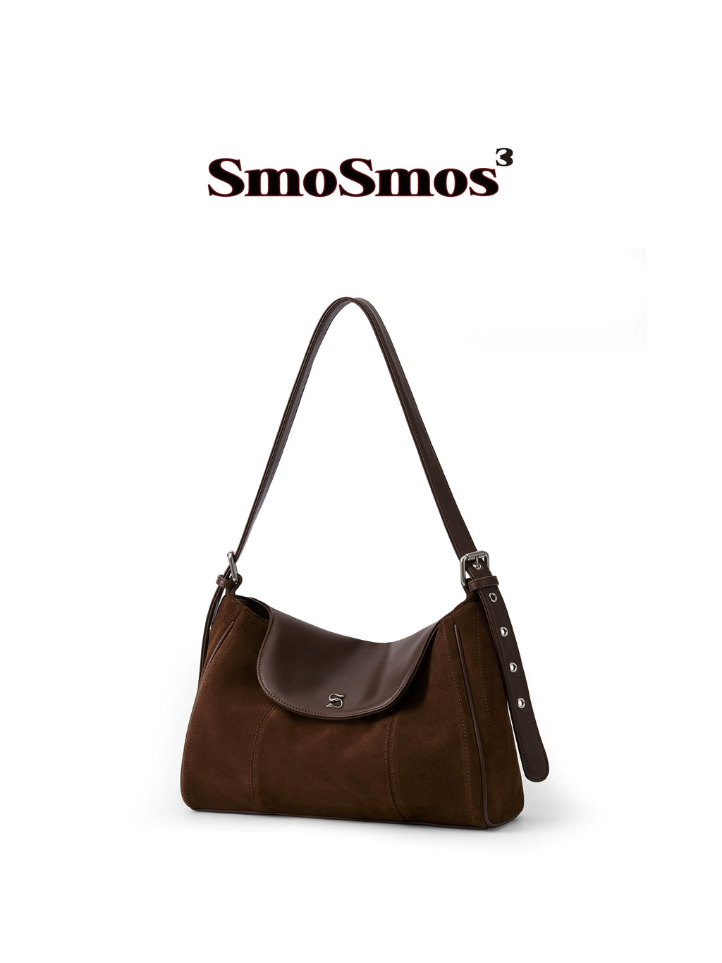 SmoSmos Suede Leather Crossbody Underarm Bag