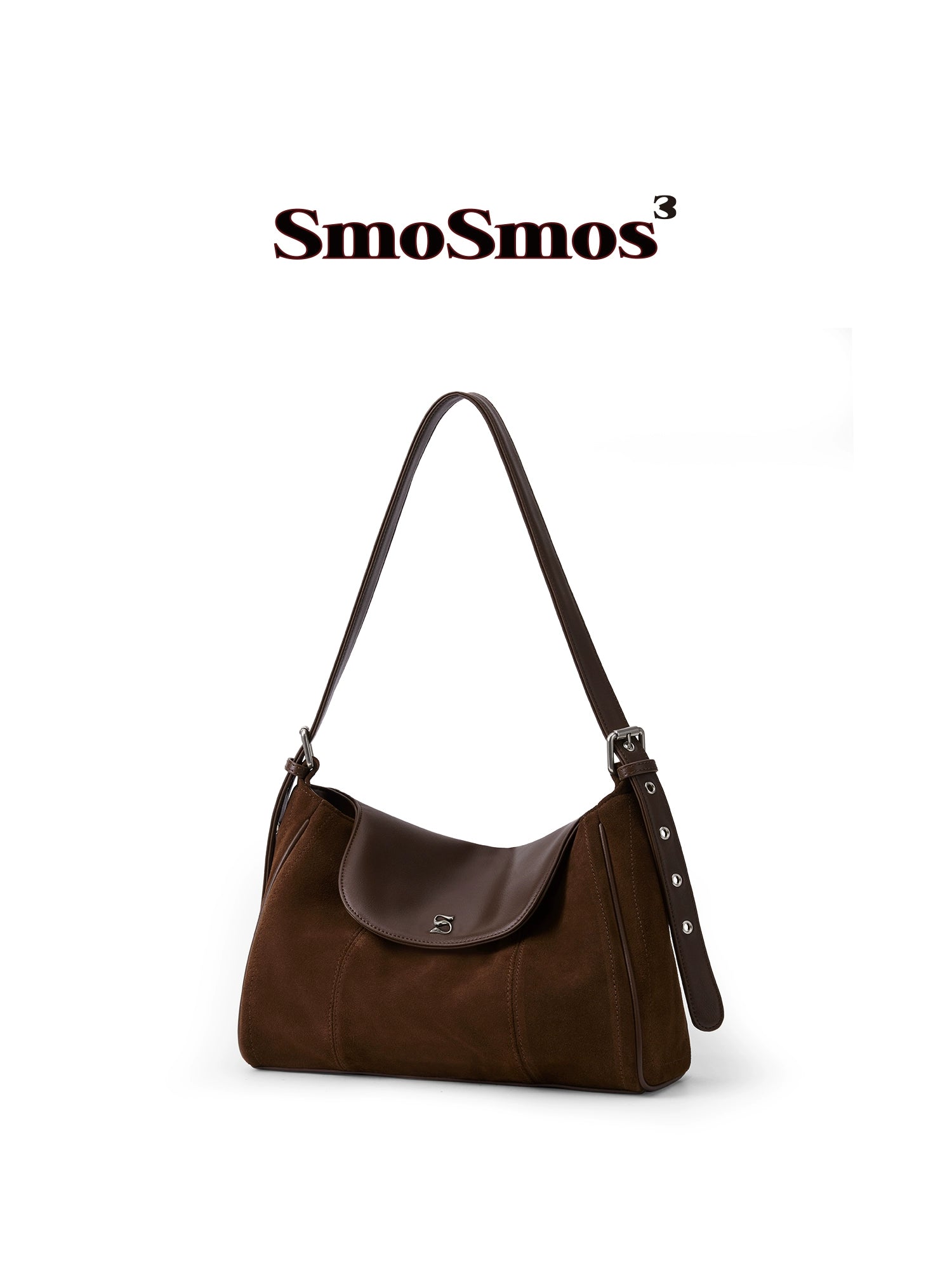 SmoSmos Suede Leather Crossbody Underarm Bag