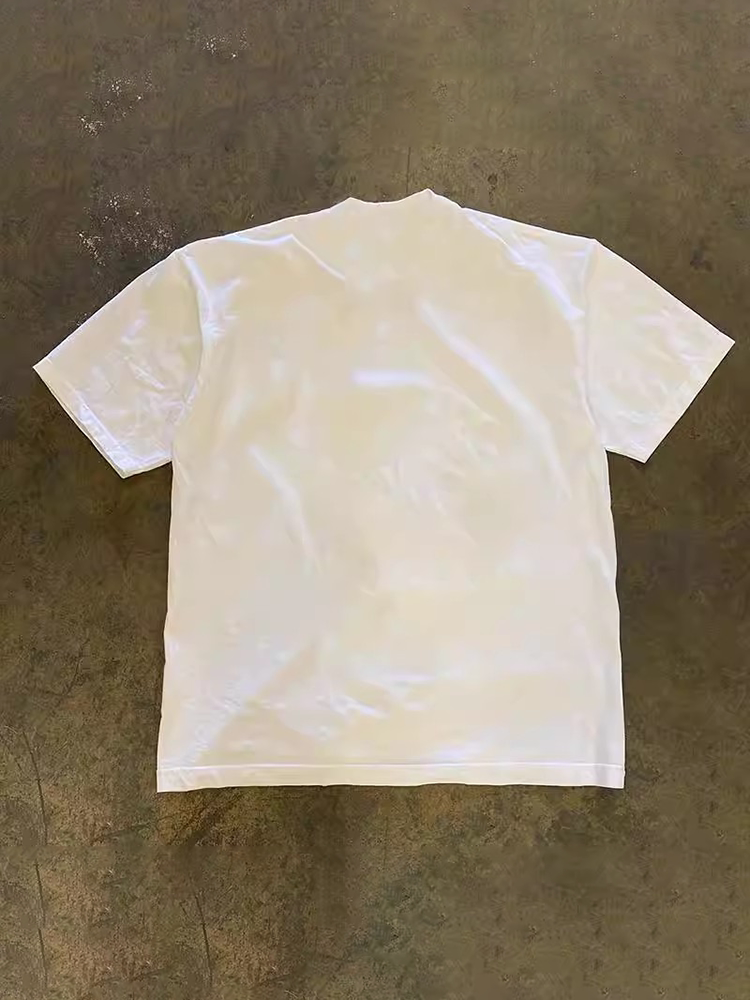 UPUPXIA Vintage Letter Print Loose Tee
