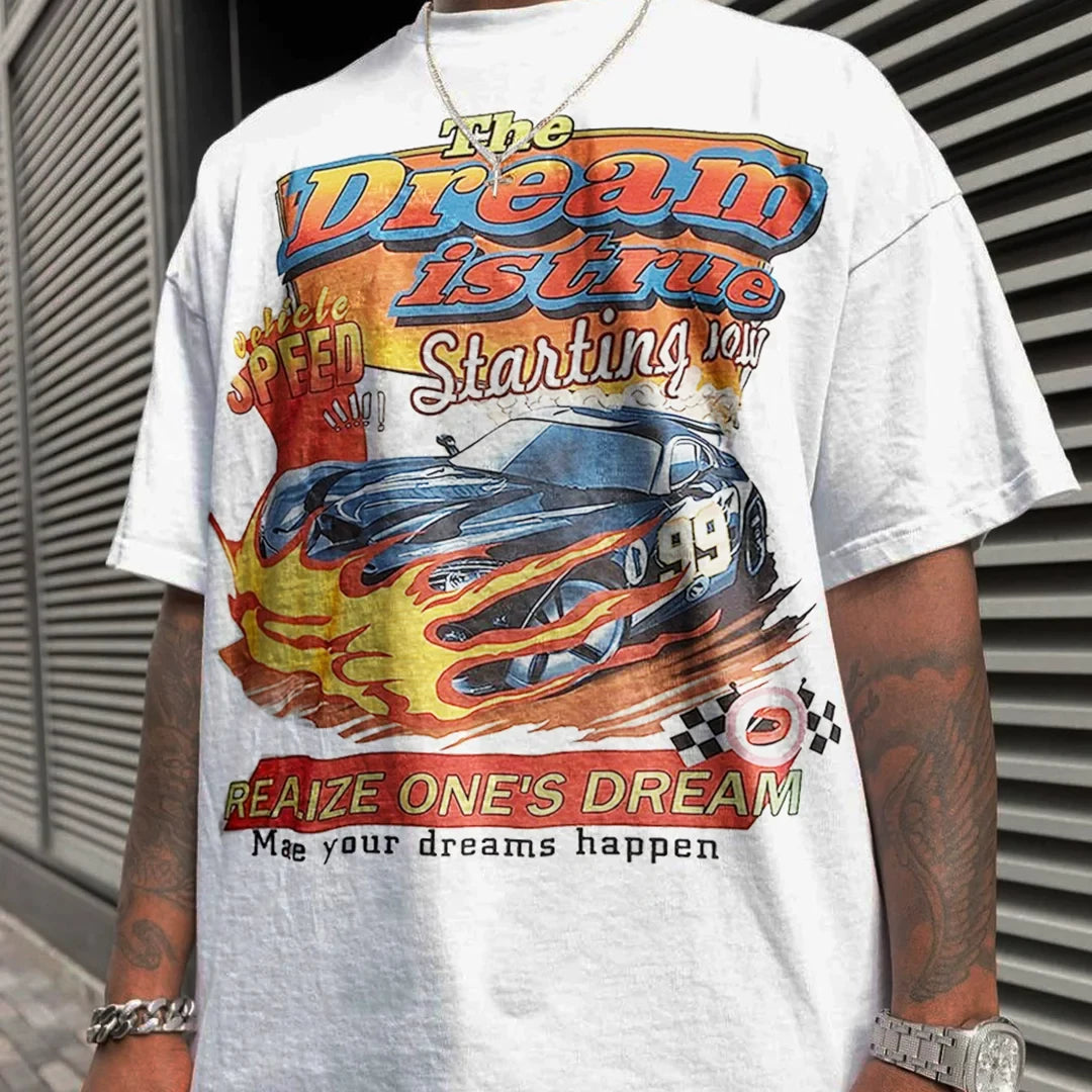 Wang Youbing Retro Lazy Style Advanced Tee