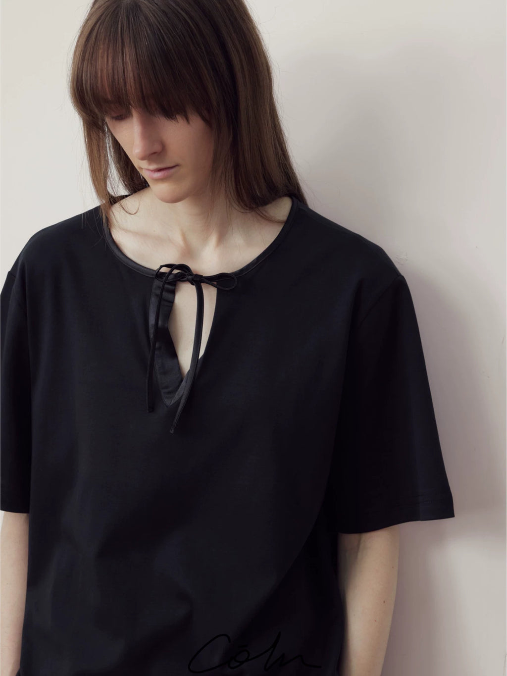 COLN Strap Casual Loose Tee