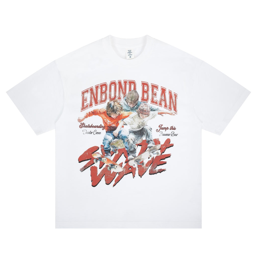 SUPER WAY Vintage Loose Casual Tee