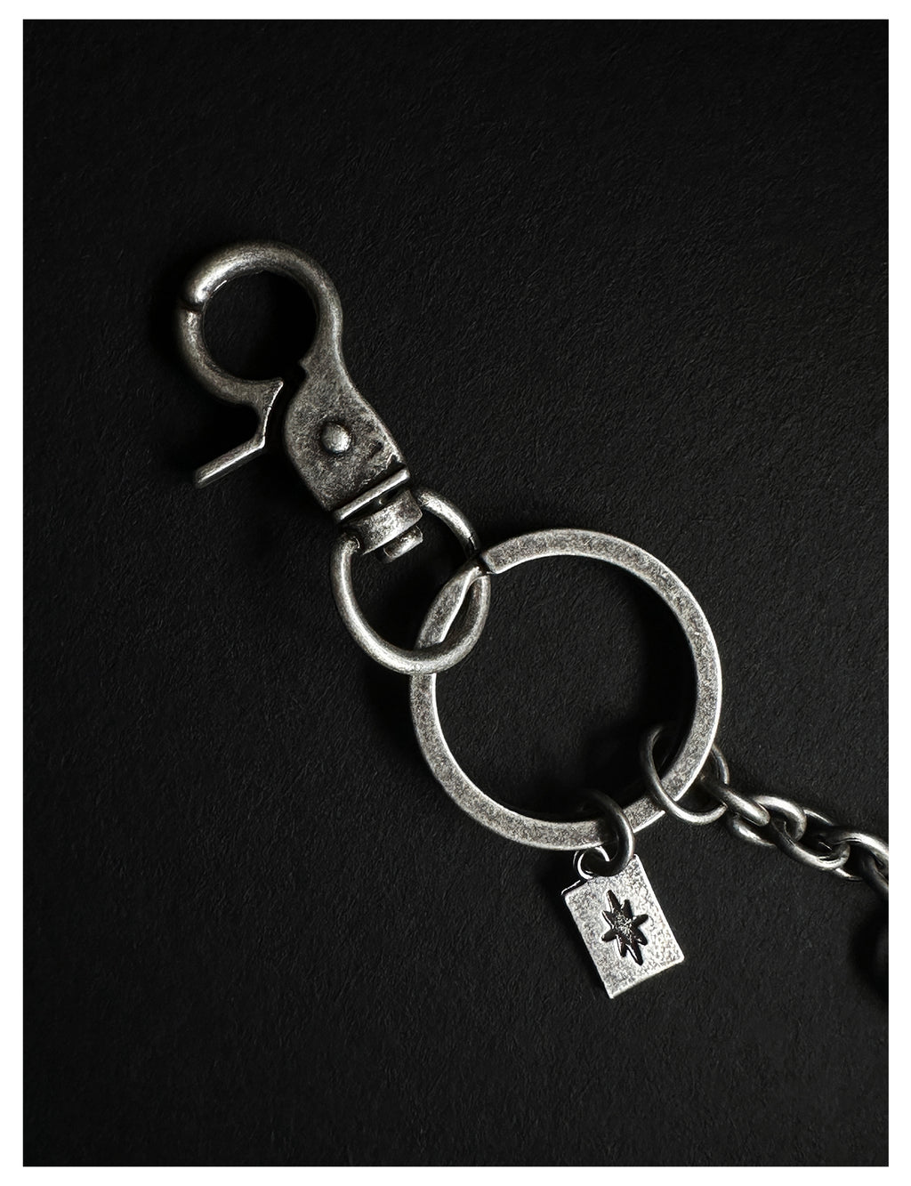 Remedy pendant lock key ring keychain