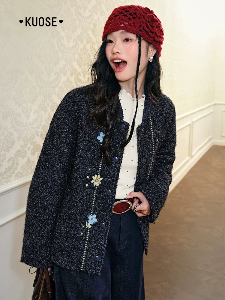 KUOSE Loose Hairy Short Jacket