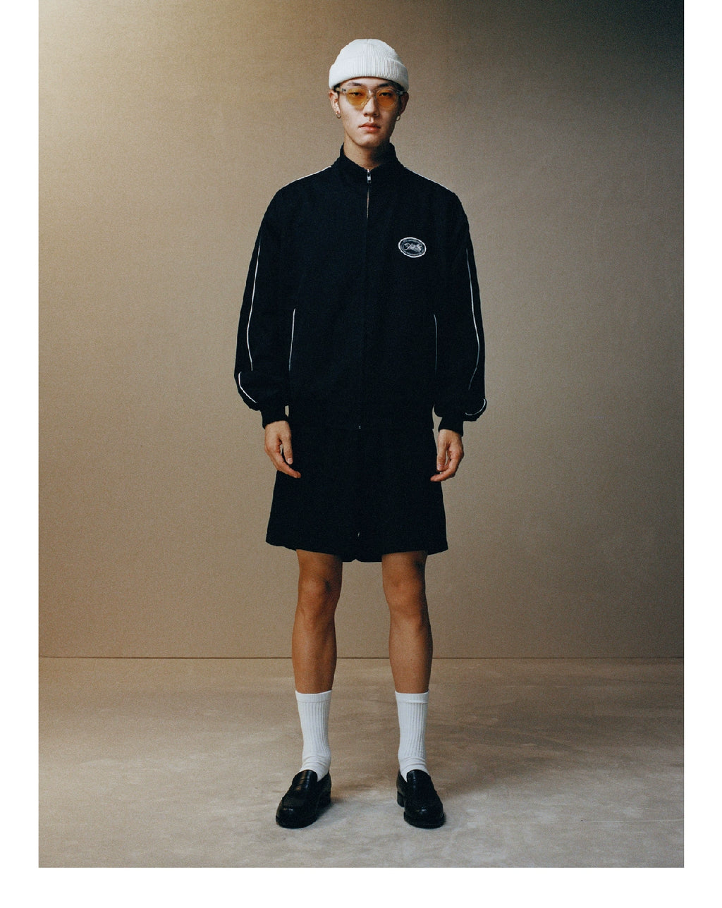 SUPERTOFU Short and Wide Version Twill Woven Zipper Sports Jacket