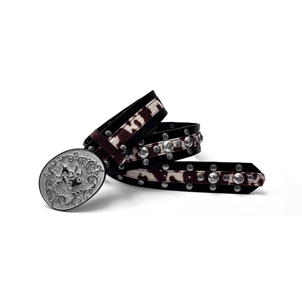 DPOL Retro Old Leopard Print Belt
