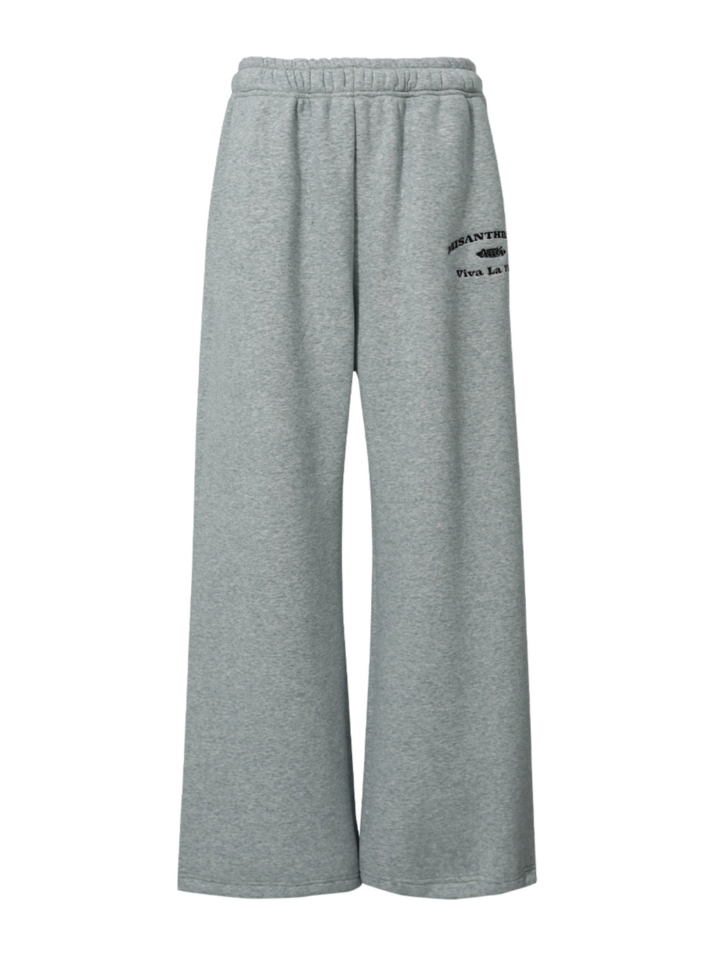FUNKYFUN Embroidered Straight Tube Velvet Lazy Casual Trousers