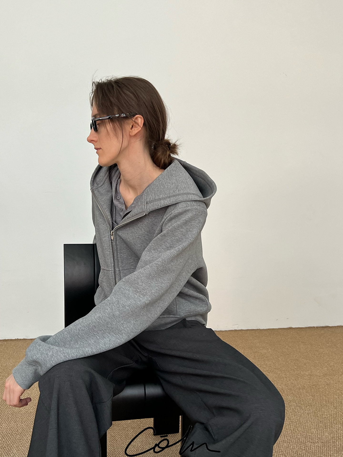 COLN Casual Versatile Zipper Sweater Jacket