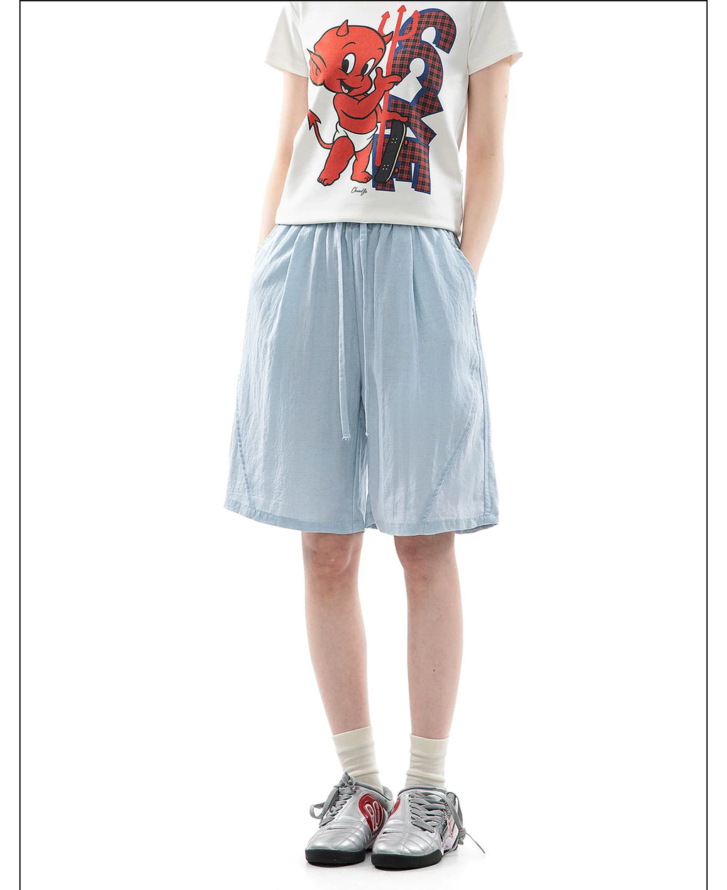 CHANT2nd Wide-leg Casual Shorts