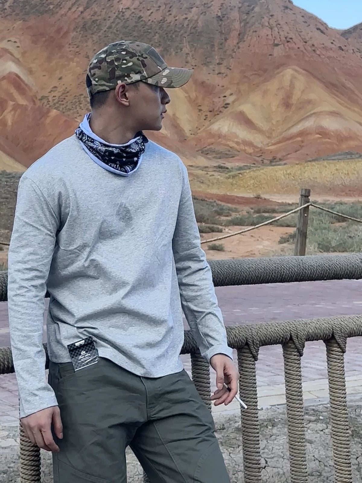 GTAL Sports Ice Skin Quick-drying Elastic Round Neck Long Sleeve