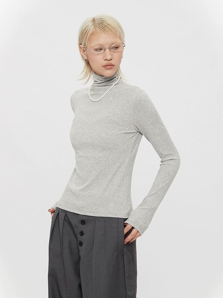 AIRHOOD Semi-turtleneck Versatile Long Sleeves