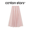 Cantonstory Versatile Mesh High Waist Skirt