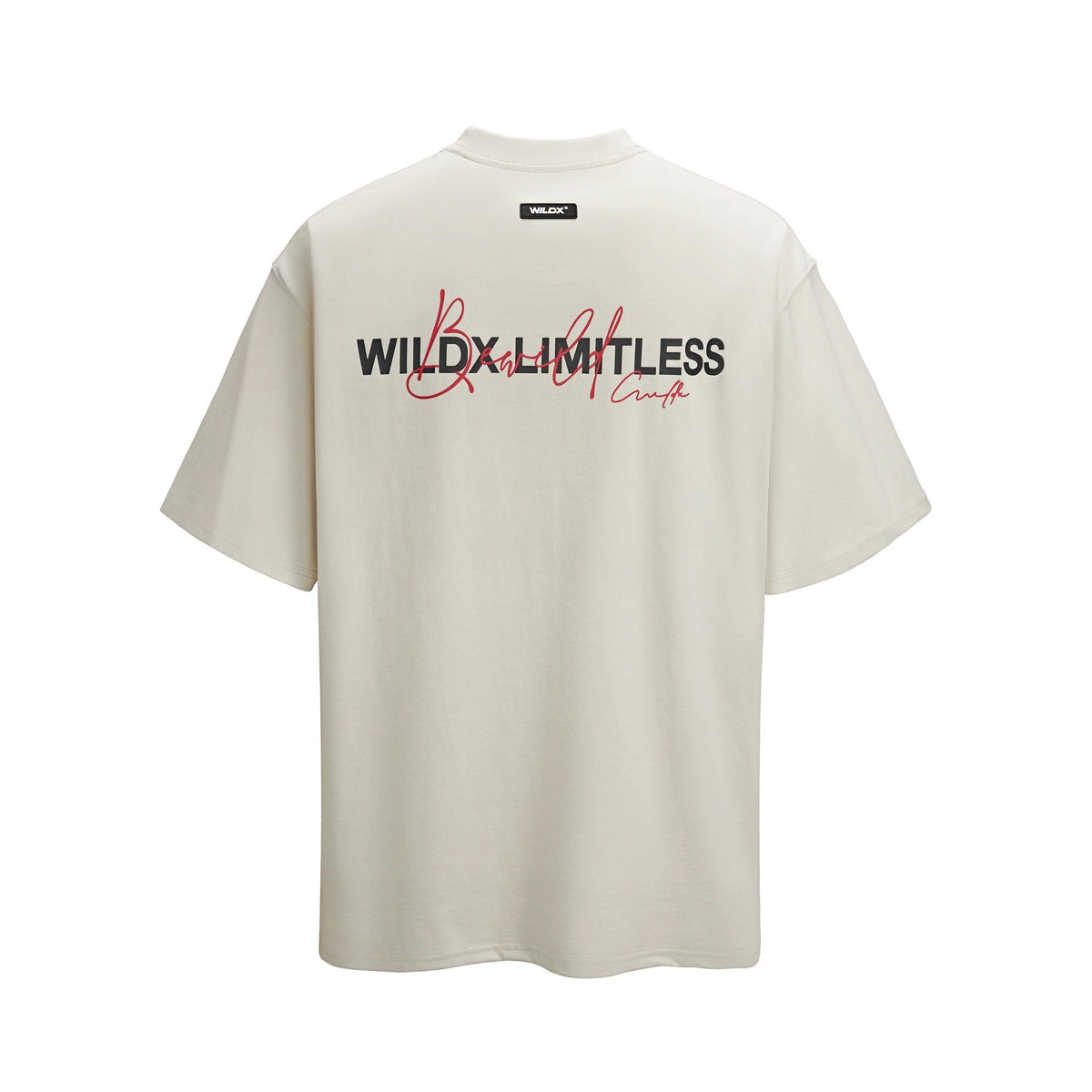 WildX Handwritten Vintage Letter Small Neckline Tee