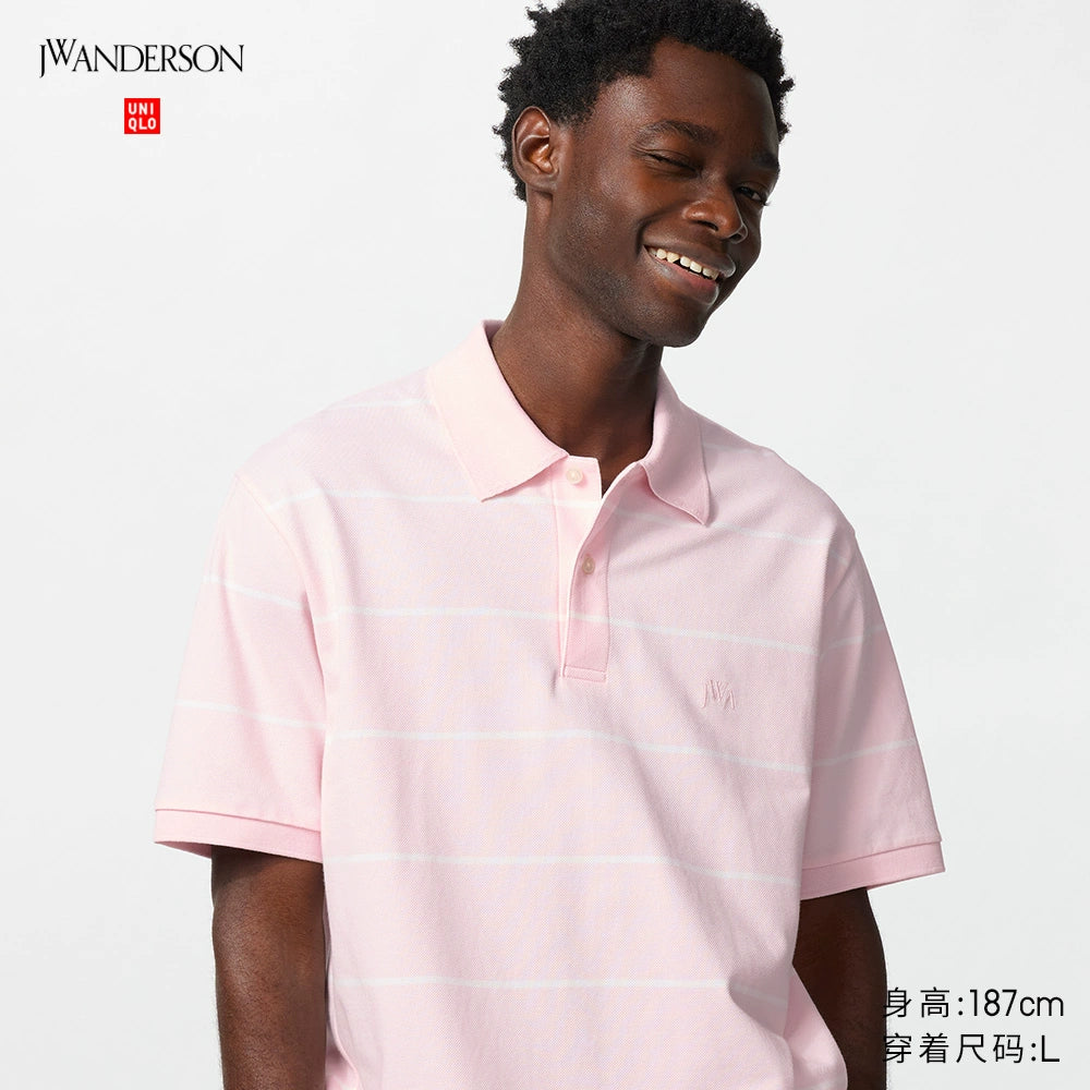 Uniqlo x JW men's and women's fast-drying POLO shirt short-sleeved striped T-shirt 25 spring and summer new 478788