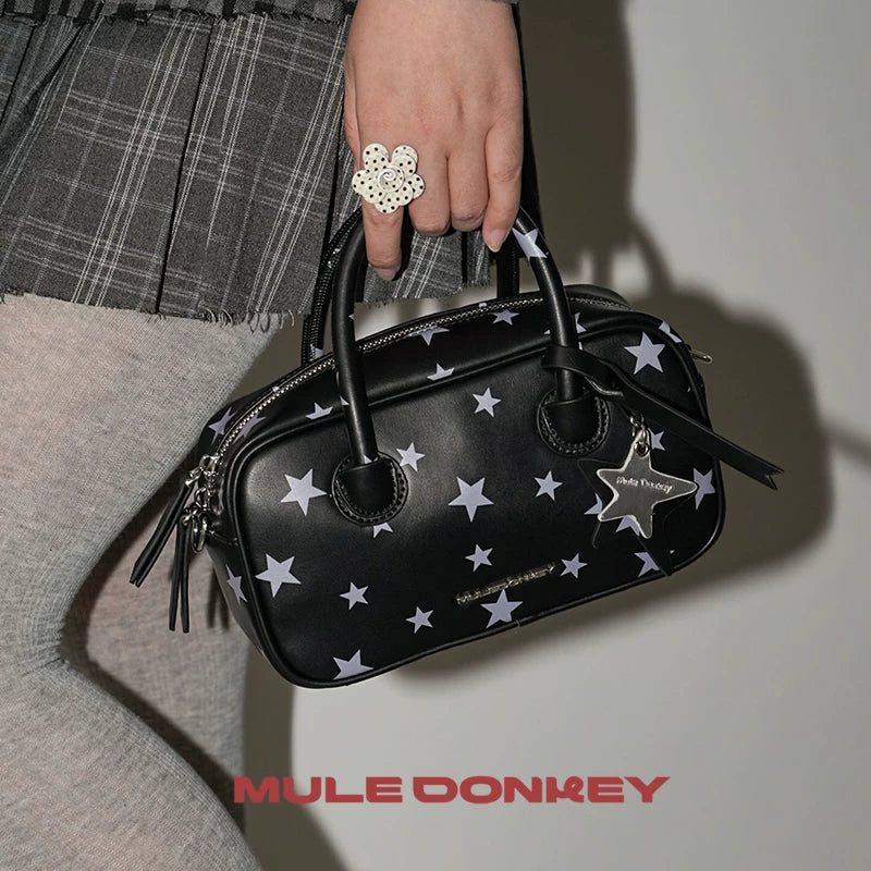 Mule Donkey Polka Dot Handbag Shoulder Bag