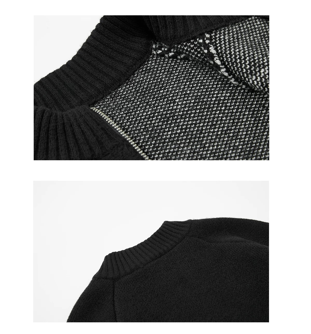 Sameuoo Sleeve Jacquard Sweater Cardigan