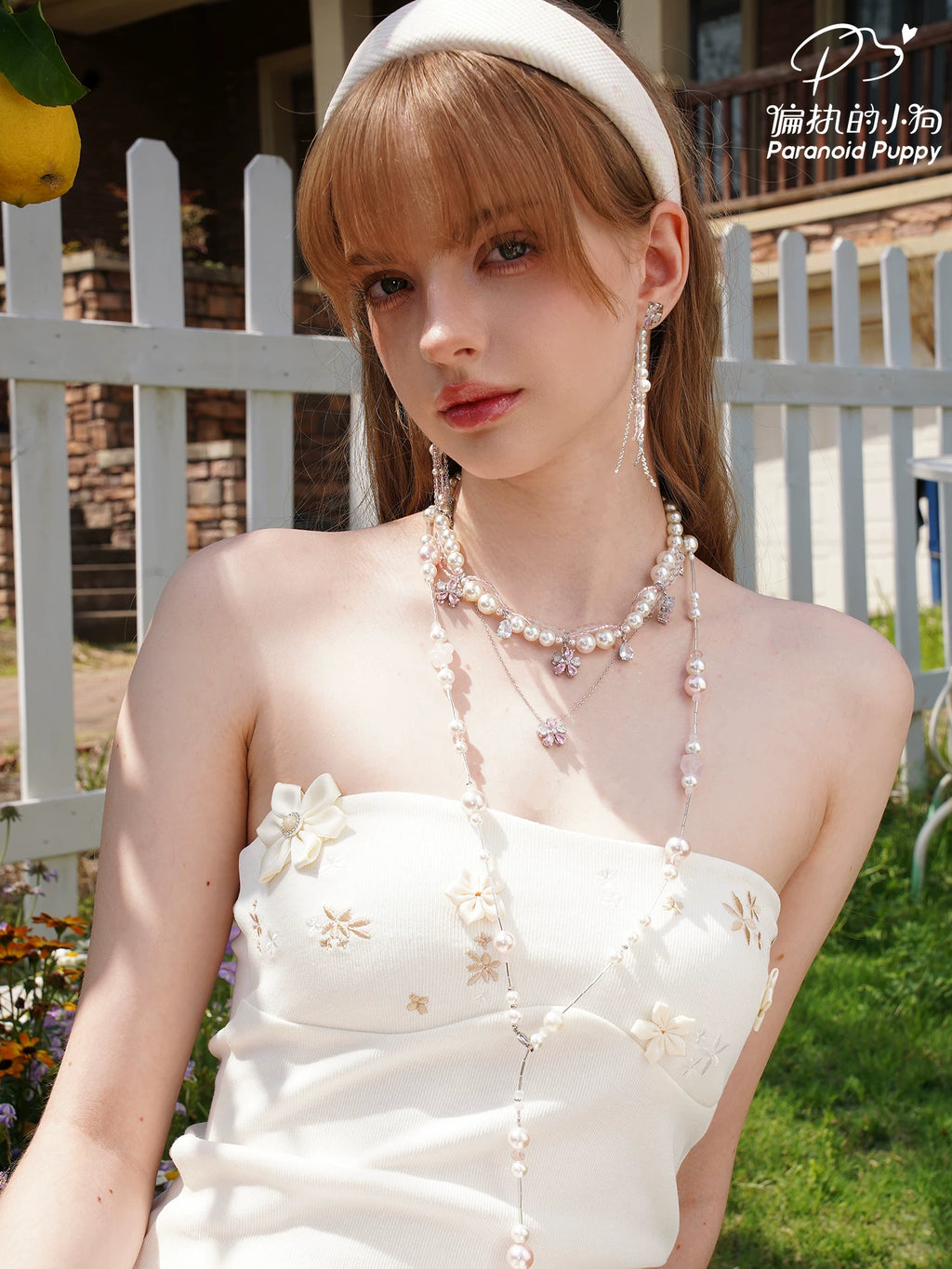 PP Cherry Blossom Multi-layer Broken Necklace