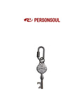PERSONSOUL Oxidized Old Shield Key Pendant