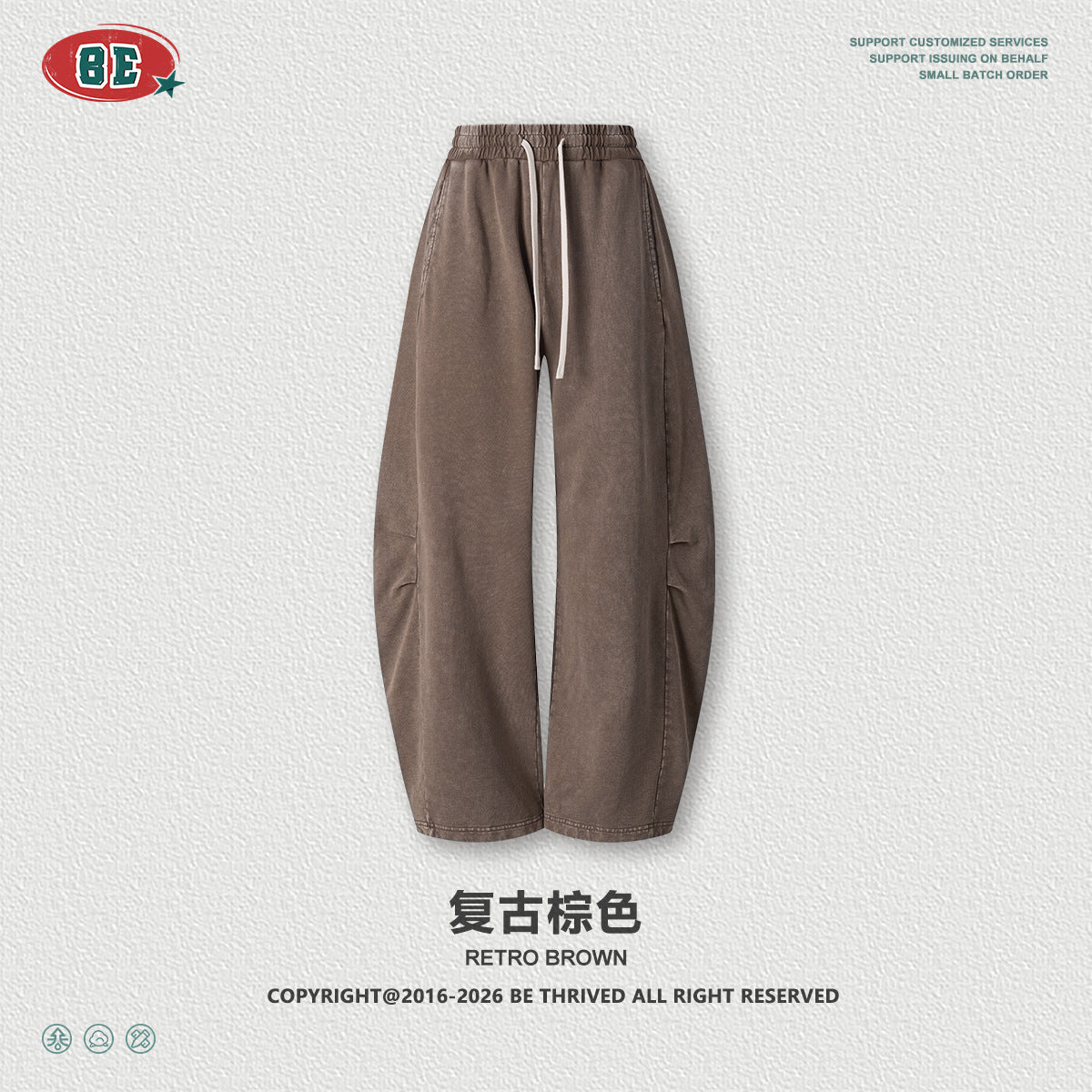 BE Retro Straight Down Trousers