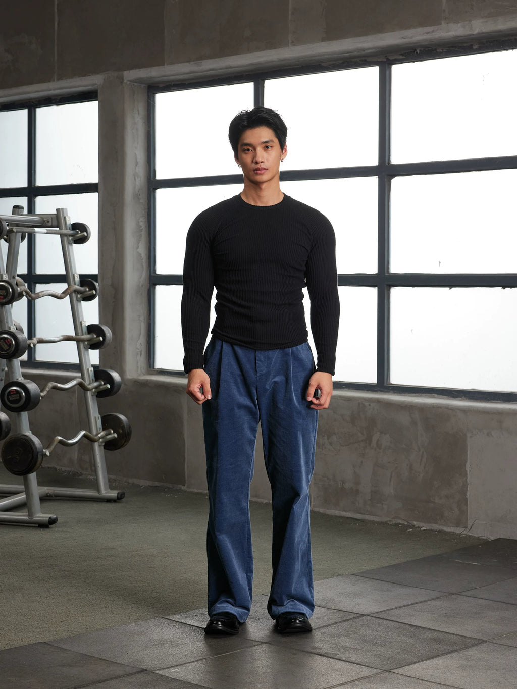 AFTERGLOW Knitted Bottom Casual Slim Sleeve