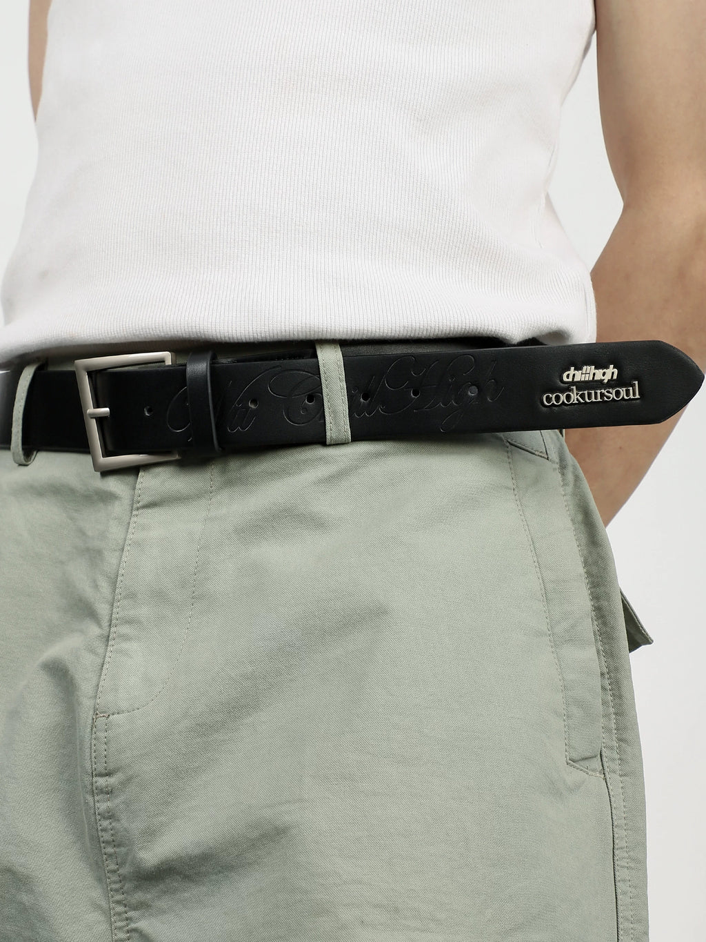 ChillHigh Vintage Embossed Leather Belt