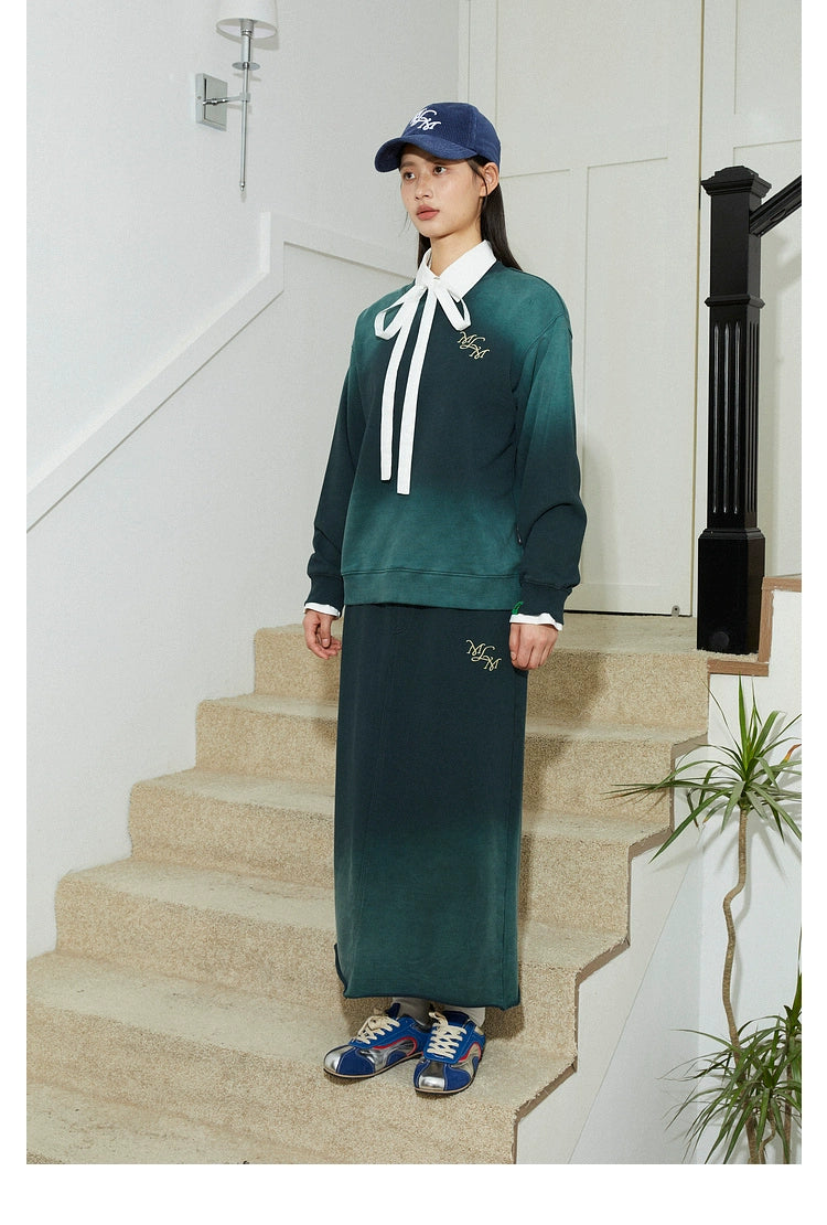 MoodLikeMe Make Old Loose Embroidered Sweater
