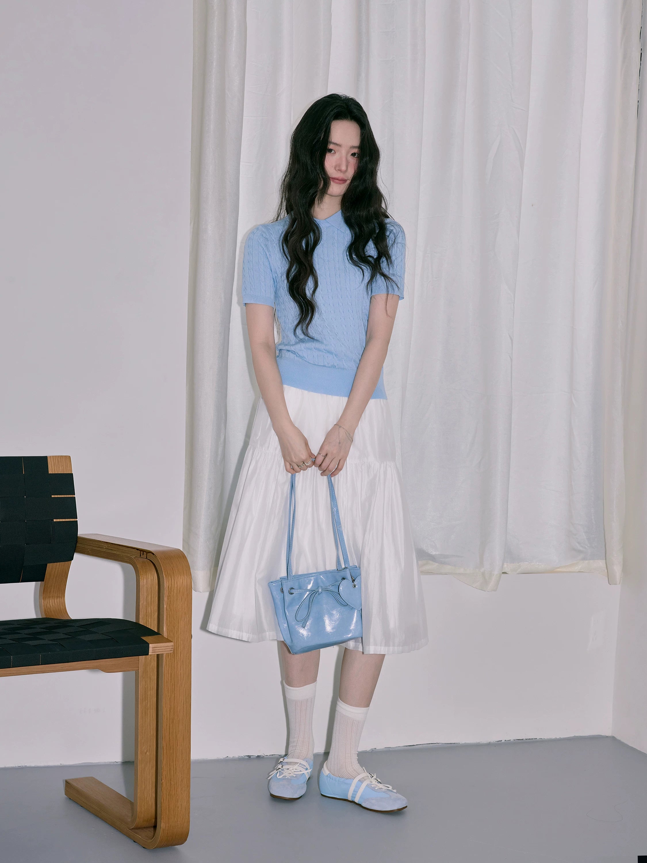 XUJING High Waist and Thin Versatile Medium and Long Dress