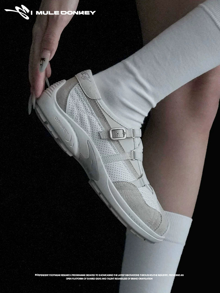 Donkey Straps Breathable Shallow Mouth Single Shoes