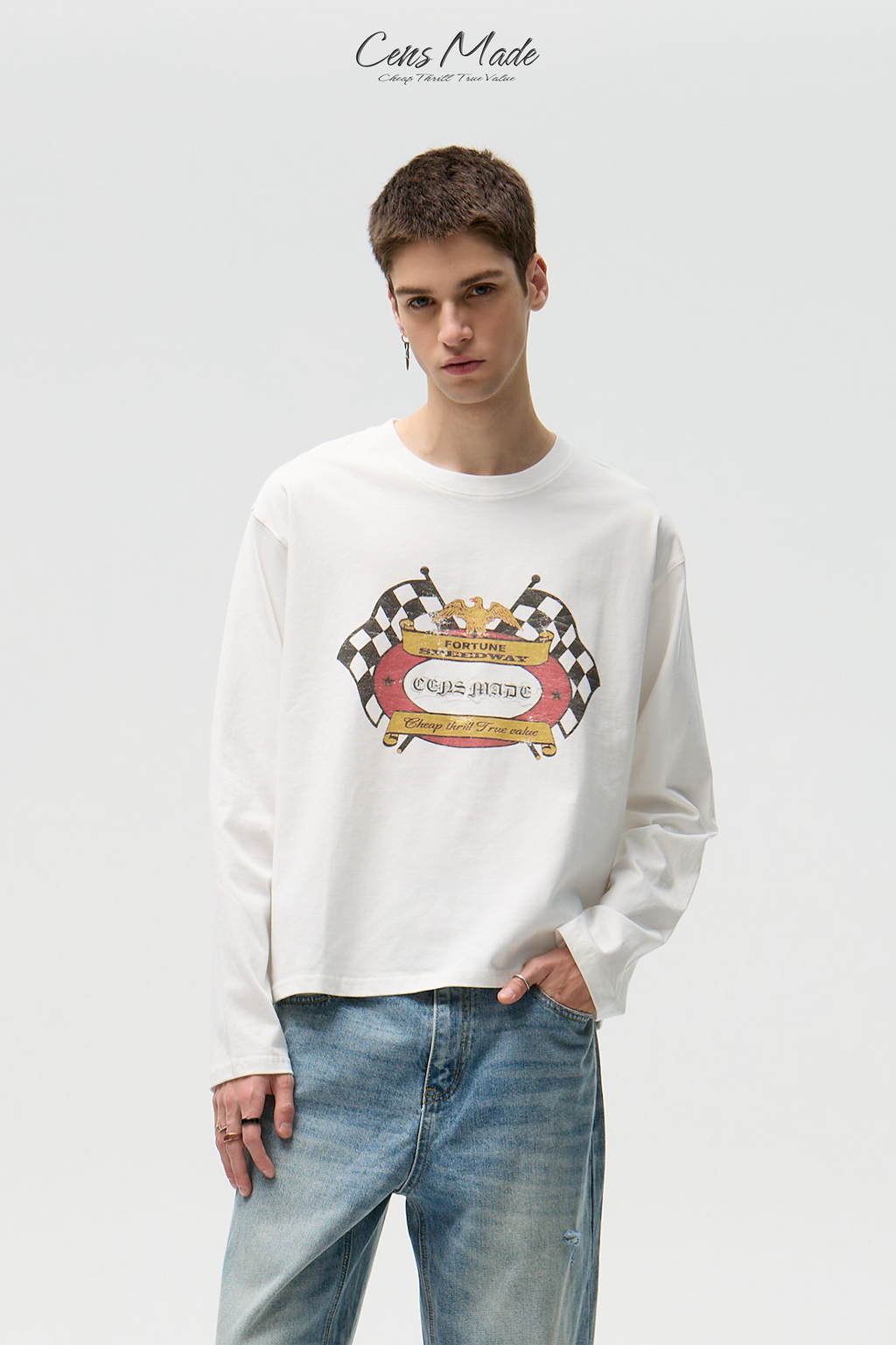 CENSMADE Racing Old Printed Long Sleeves