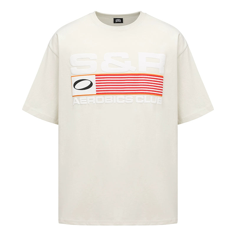 SOSER Vintage SR Print Casual Tee