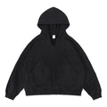 SUPER WAY Vintage Deconstructed Stitching Silhouette Hooded Sweater