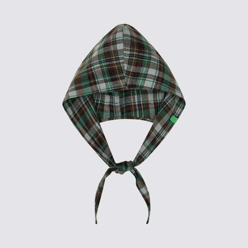 MoodLikeMe Plaid Shawl Headscarf Hat