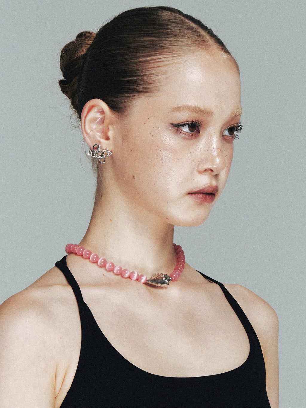 1JINN Conch Star Pink Crystal Necklace