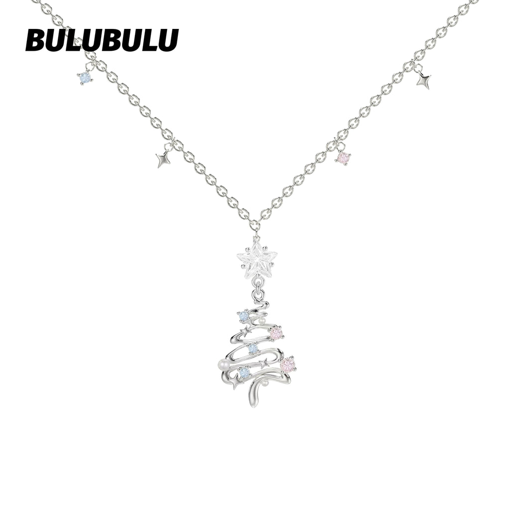 BULUBULU Colorful Dream Christmas Tree Necklace