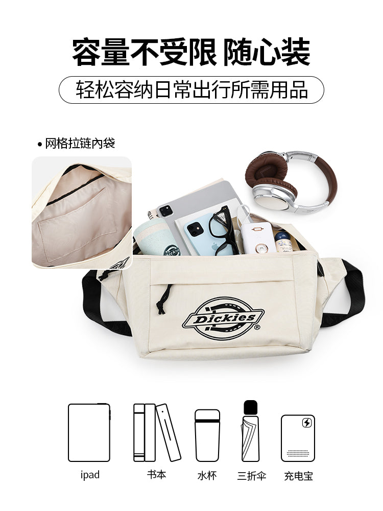 Dickies Shoulder Crossbody Large Capacity Waist Breast Bag